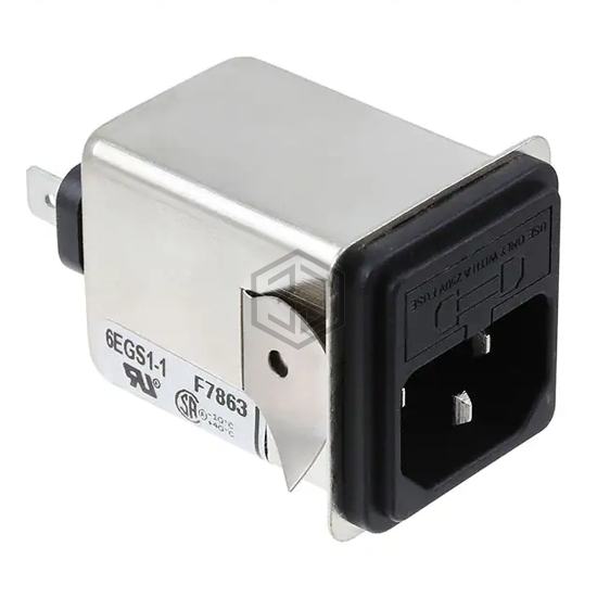 6EGS1-1 - TE Connectivity Corcom Filters - Power Entry Connectors - Inlets, Outlets, Modules