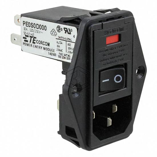 9-6609955-2 - TE Connectivity Corcom Filters - Power Entry Connectors - Inlets, Outlets, Modules