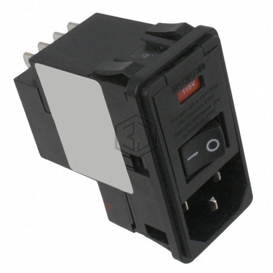 PS0SSSS60 - TE Connectivity Corcom Filters - Power Entry Connectors - Inlets, Outlets, Modules