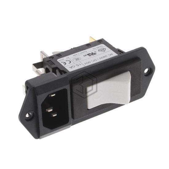 6145.0031.001 - SCHURTER Inc. - Power Entry Connectors - Inlets, Outlets, Modules