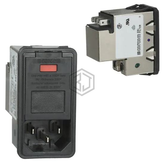 PS000SSXB - TE Connectivity Corcom Filters - Power Entry Connectors - Inlets, Outlets, Modules