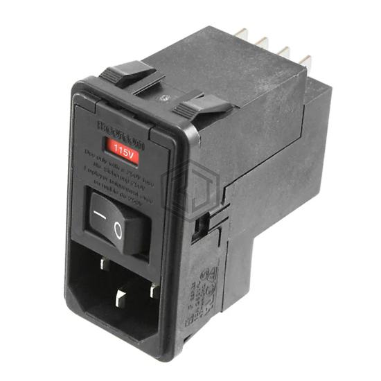 PS0SXSSX0 - TE Connectivity Corcom Filters - Power Entry Connectors - Inlets, Outlets, Modules