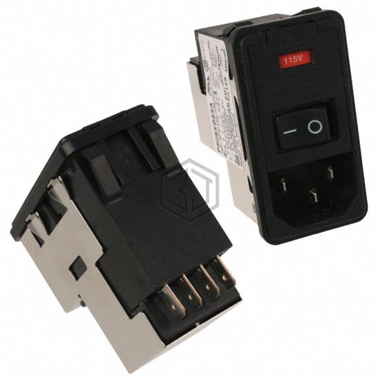 PS0SXDSXA - TE Connectivity Corcom Filters - Power Entry Connectors - Inlets, Outlets, Modules