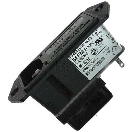 5EFM1 - TE Connectivity Corcom Filters - Power Entry Connectors - Inlets, Outlets, Modules