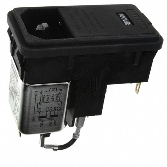 FN372-2-21 - Schaffner EMC Inc. - Power Entry Connectors - Inlets, Outlets, Modules