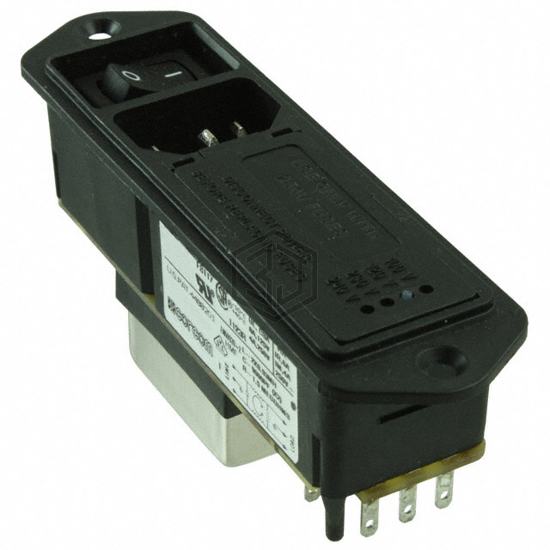 5EHM4S - TE Connectivity Corcom Filters - Power Entry Connectors - Inlets, Outlets, Modules