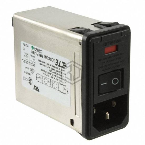 PS0S0DM6E - TE Connectivity Corcom Filters - Power Entry Connectors - Inlets, Outlets, Modules