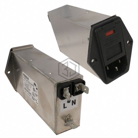 PE000DL6C - TE Connectivity Corcom Filters - Power Entry Connectors - Inlets, Outlets, Modules