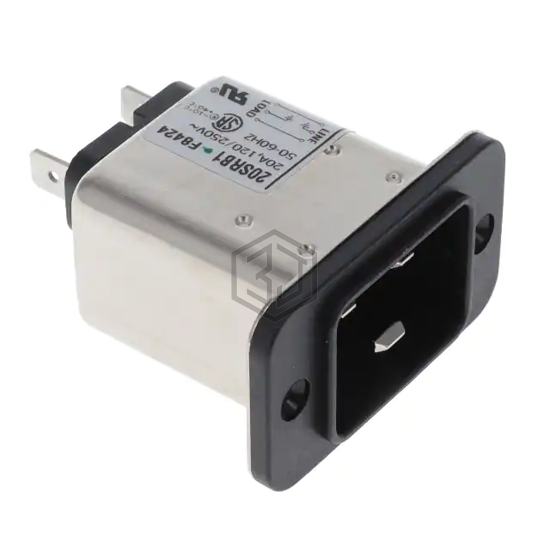 20SRB1 - TE Connectivity Corcom Filters - Power Entry Connectors - Inlets, Outlets, Modules