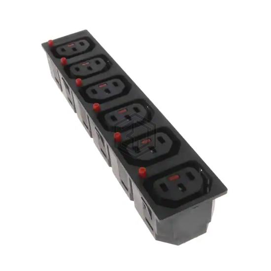 C13-6 TIER-LOCKING OUTLET - Schaffner EMC Inc. - Power Entry Connectors - Inlets, Outlets, Modules