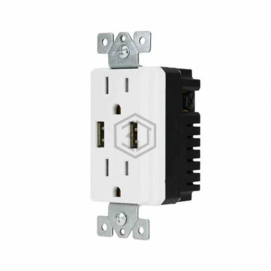 48-0204-WH - DataComm Electronics, Inc. - Power Entry Connectors - Inlets, Outlets, Modules