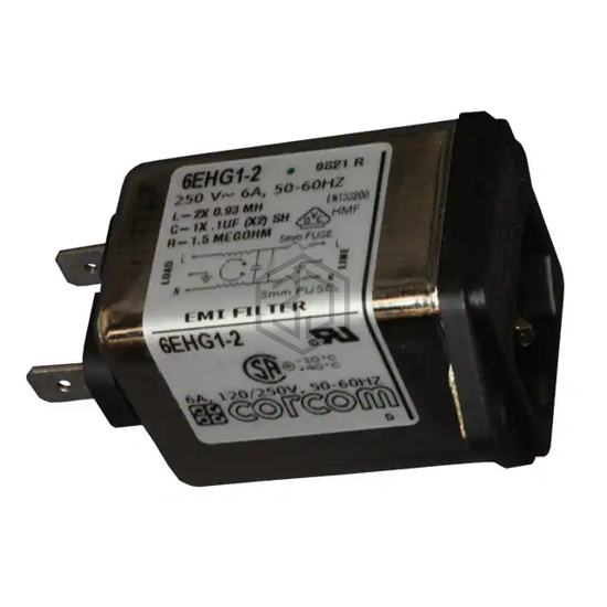 6EHG1-2 - TE Connectivity Corcom Filters - Power Entry Connectors - Inlets, Outlets, Modules
