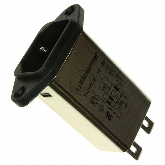 FN9233E-12-06 - Schaffner EMC Inc. - Power Entry Connectors - Inlets, Outlets, Modules
