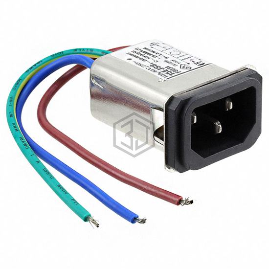 4-6609006-1 - TE Connectivity Corcom Filters - Power Entry Connectors - Inlets, Outlets, Modules