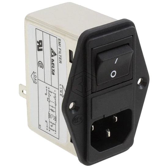 06AB2D - Delta Electronics - Power Entry Connectors - Inlets, Outlets, Modules