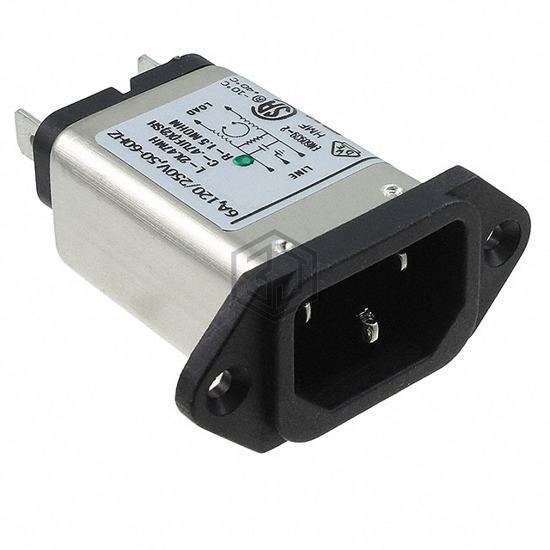 6EBH1 - TE Connectivity Corcom Filters - Power Entry Connectors - Inlets, Outlets, Modules