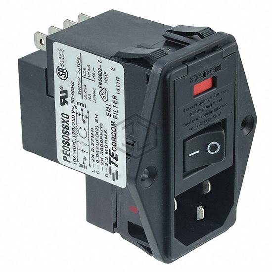 6-6609929-9 - TE Connectivity Corcom Filters - Power Entry Connectors - Inlets, Outlets, Modules