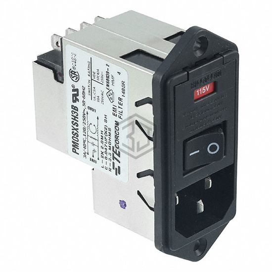 4-6609940-8 - TE Connectivity Corcom Filters - Power Entry Connectors - Inlets, Outlets, Modules
