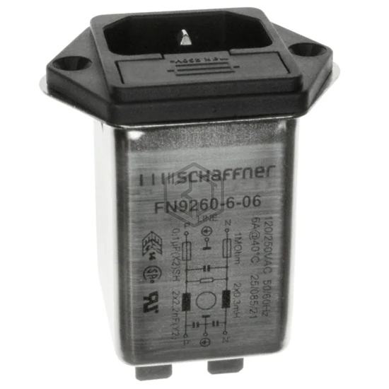 FN9260-6-06 - Schaffner EMC Inc. - Power Entry Connectors - Inlets, Outlets, Modules