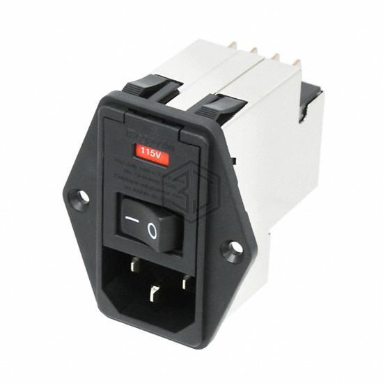 2-6609104-0 - TE Connectivity Corcom Filters - Power Entry Connectors - Inlets, Outlets, Modules