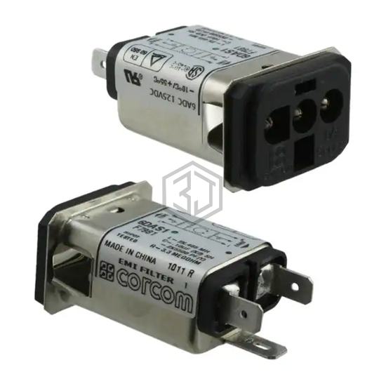2-6609075-1 - TE Connectivity Corcom Filters - Power Entry Connectors - Inlets, Outlets, Modules