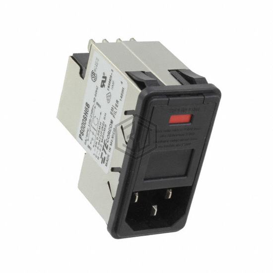 PS000SH6B - TE Connectivity Corcom Filters - Power Entry Connectors - Inlets, Outlets, Modules