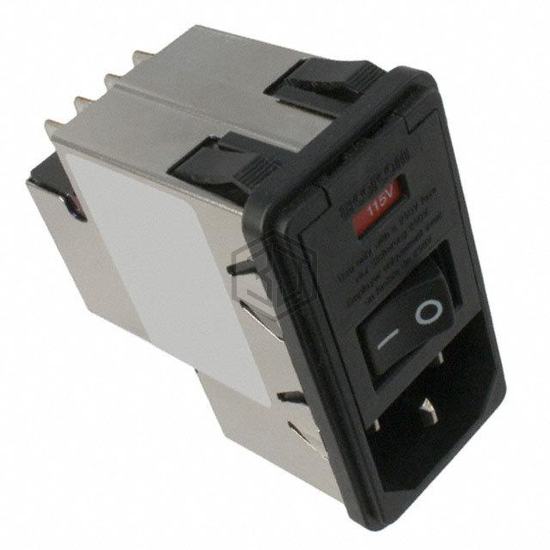 8-6609107-9 - TE Connectivity Corcom Filters - Power Entry Connectors - Inlets, Outlets, Modules