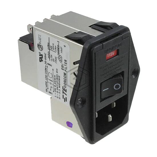 1-6609103-0 - TE Connectivity Corcom Filters - Power Entry Connectors - Inlets, Outlets, Modules