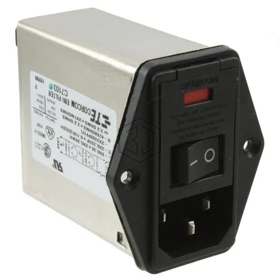PE0S0SMXE - TE Connectivity Corcom Filters - Power Entry Connectors - Inlets, Outlets, Modules