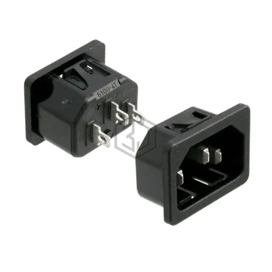 6100.4115 - SCHURTER Inc. - Power Entry Connectors - Inlets, Outlets, Modules