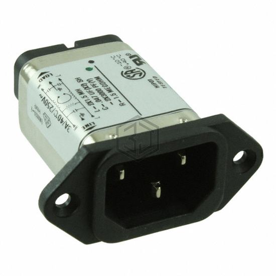 3EEB1 - TE Connectivity Corcom Filters - Power Entry Connectors - Inlets, Outlets, Modules