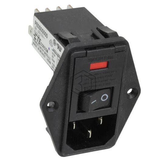 9-6609955-9 - TE Connectivity Corcom Filters - Power Entry Connectors - Inlets, Outlets, Modules