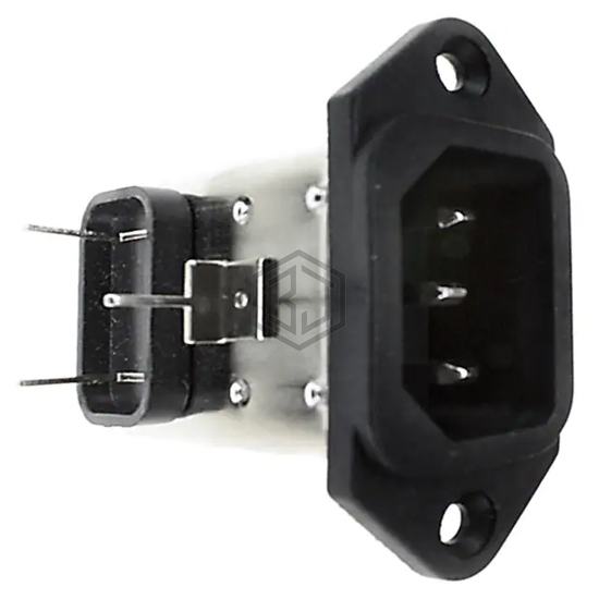 6609001-3 - TE Connectivity Corcom Filters - Power Entry Connectors - Inlets, Outlets, Modules