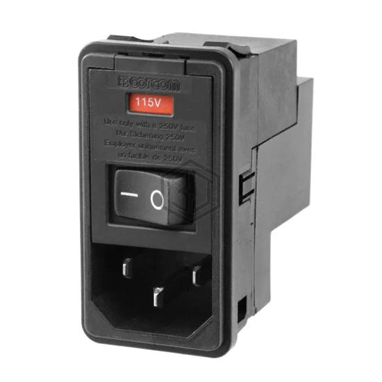 PS0SXDBX0 - TE Connectivity Corcom Filters - Power Entry Connectors - Inlets, Outlets, Modules