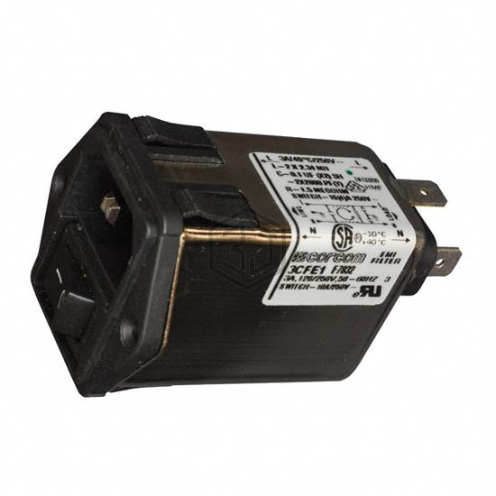 6609113-5 - TE Connectivity Corcom Filters - Power Entry Connectors - Inlets, Outlets, Modules