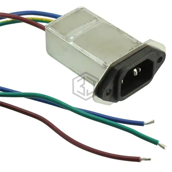 10EJT8F - TE Connectivity Corcom Filters - Power Entry Connectors - Inlets, Outlets, Modules