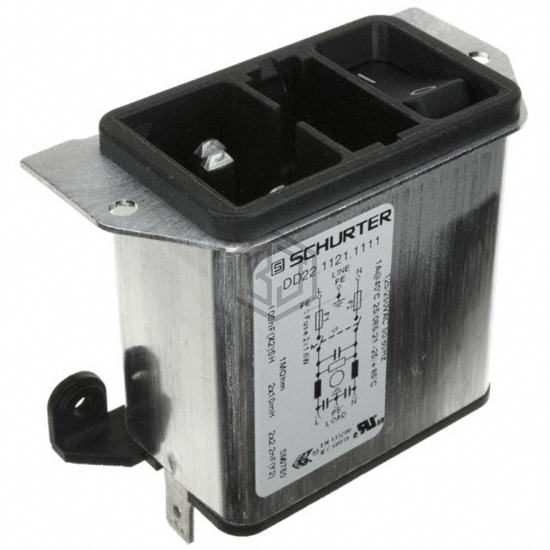 DD22.1121.1111 - SCHURTER Inc. - Power Entry Connectors - Inlets, Outlets, Modules
