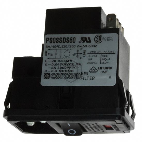PS0SSDS60 - TE Connectivity Corcom Filters - Power Entry Connectors - Inlets, Outlets, Modules