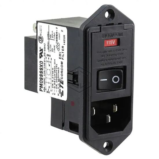 1-6609940-0 - TE Connectivity Corcom Filters - Power Entry Connectors - Inlets, Outlets, Modules