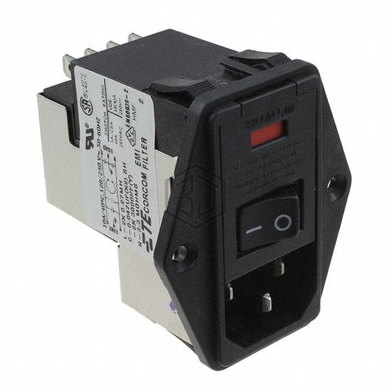 2-6609104-5 - TE Connectivity Corcom Filters - Power Entry Connectors - Inlets, Outlets, Modules