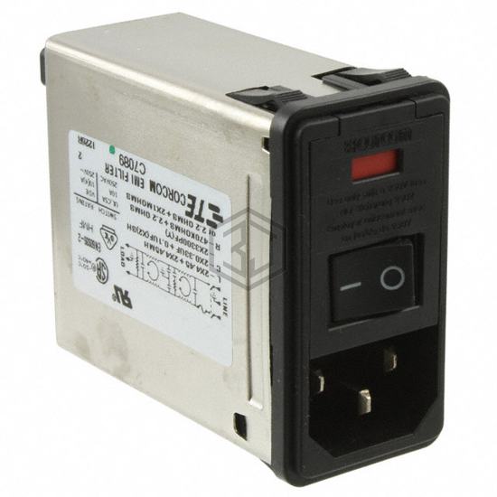 PS0S0SM3E - TE Connectivity Corcom Filters - Power Entry Connectors - Inlets, Outlets, Modules