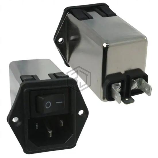 10CHE1 - TE Connectivity Corcom Filters - Power Entry Connectors - Inlets, Outlets, Modules