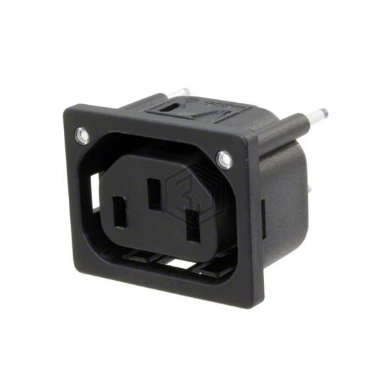 3-100-406 - SCHURTER Inc. - Power Entry Connectors - Inlets, Outlets, Modules