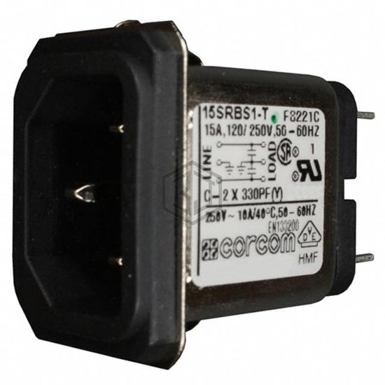 2-6609987-2 - TE Connectivity Corcom Filters - Power Entry Connectors - Inlets, Outlets, Modules