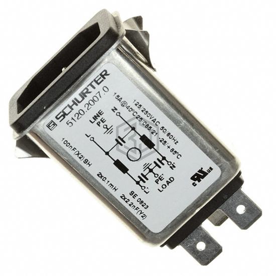 5120.2007.0 - SCHURTER Inc. - Power Entry Connectors - Inlets, Outlets, Modules