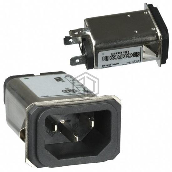 6609006-8 - TE Connectivity Corcom Filters - Power Entry Connectors - Inlets, Outlets, Modules