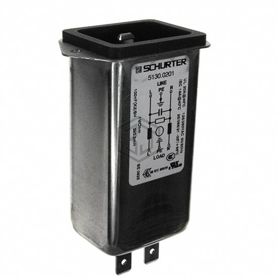 5130.0201 - SCHURTER Inc. - Power Entry Connectors - Inlets, Outlets, Modules