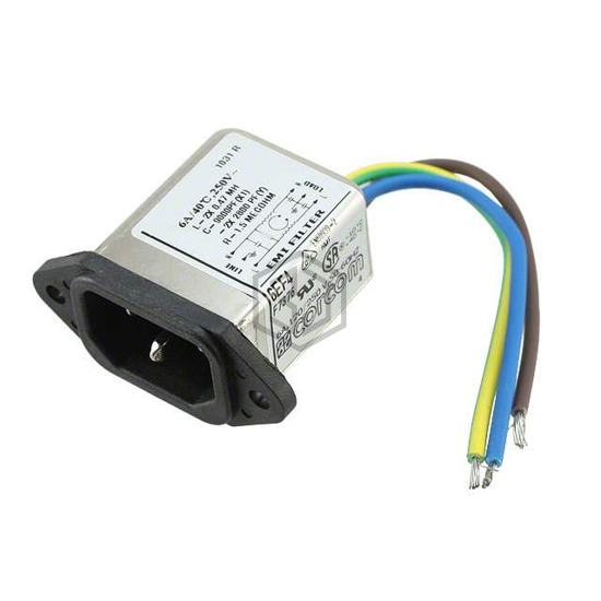 1-6609014-1 - TE Connectivity Corcom Filters - Power Entry Connectors - Inlets, Outlets, Modules