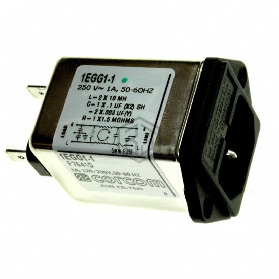 1EGG1-1 - TE Connectivity Corcom Filters - Power Entry Connectors - Inlets, Outlets, Modules