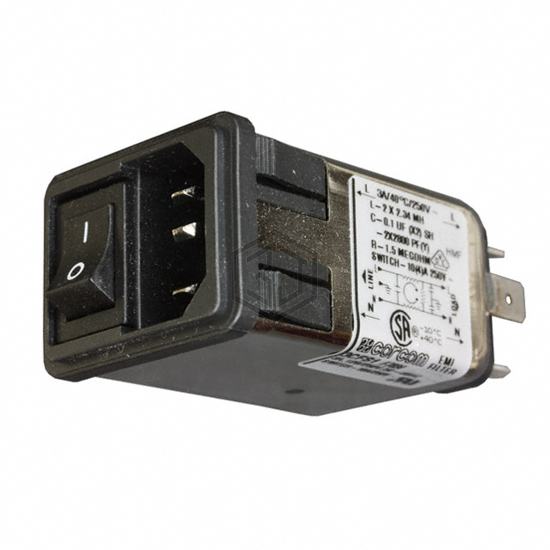 3CFS1 - TE Connectivity Corcom Filters - Power Entry Connectors - Inlets, Outlets, Modules